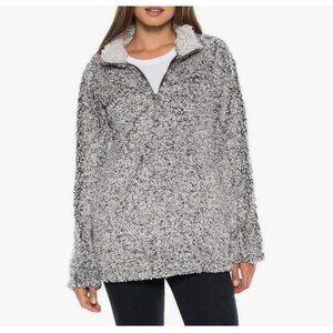 Dylan‎ by True Grit Sherpa Fleece Deep Pile 1/4 Zip Pullover Sweater Women’s XL